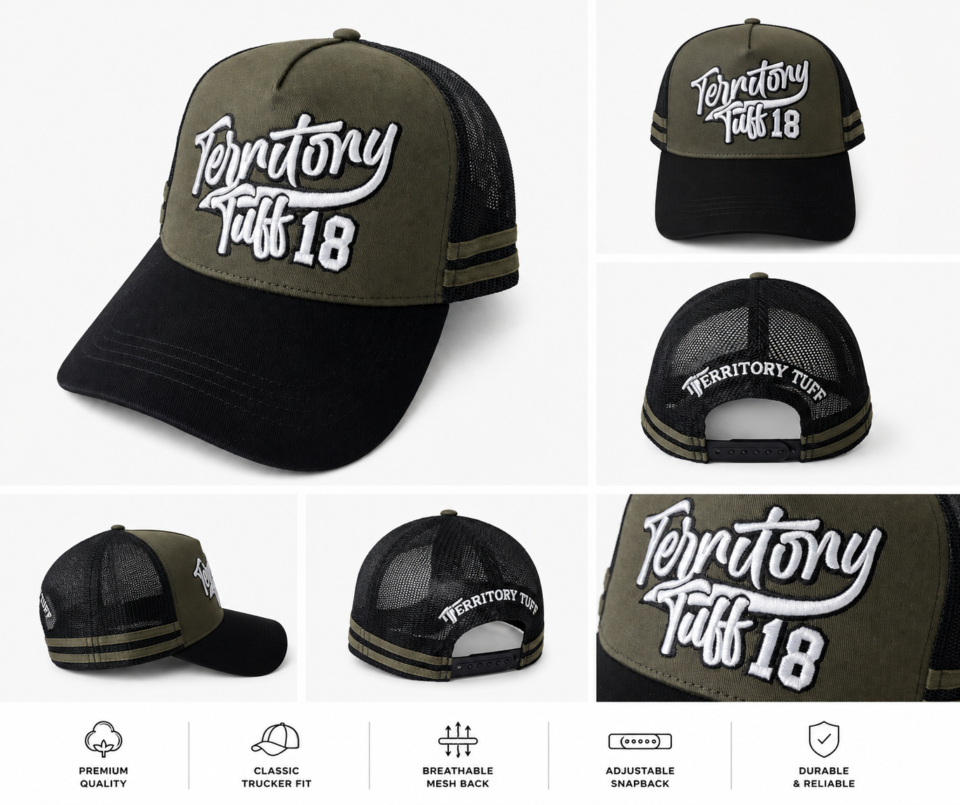 18 Series TT Trucker Cap - Olive (Copy)