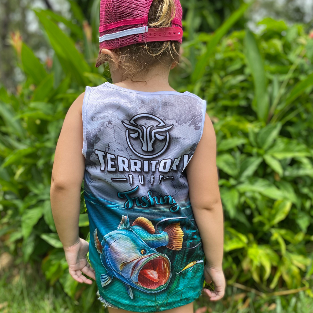 Territory Tuff Fishing Singlet - Kids