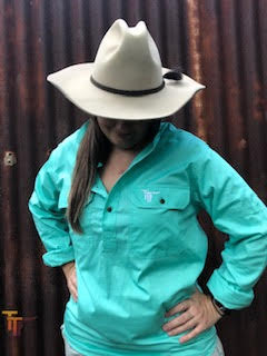 Katherine Work Shirt Teal