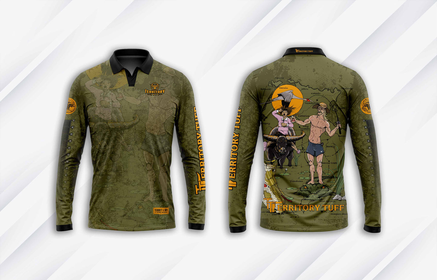 Territory Tuff Runoff Collection - Floodplain Green Shirt
