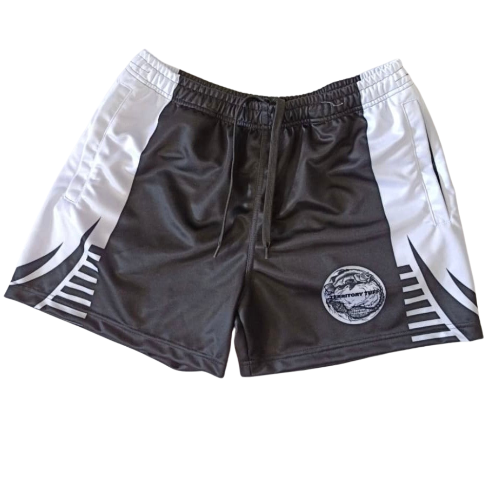 Territory Tuff Footy Shorts ~ BK&W