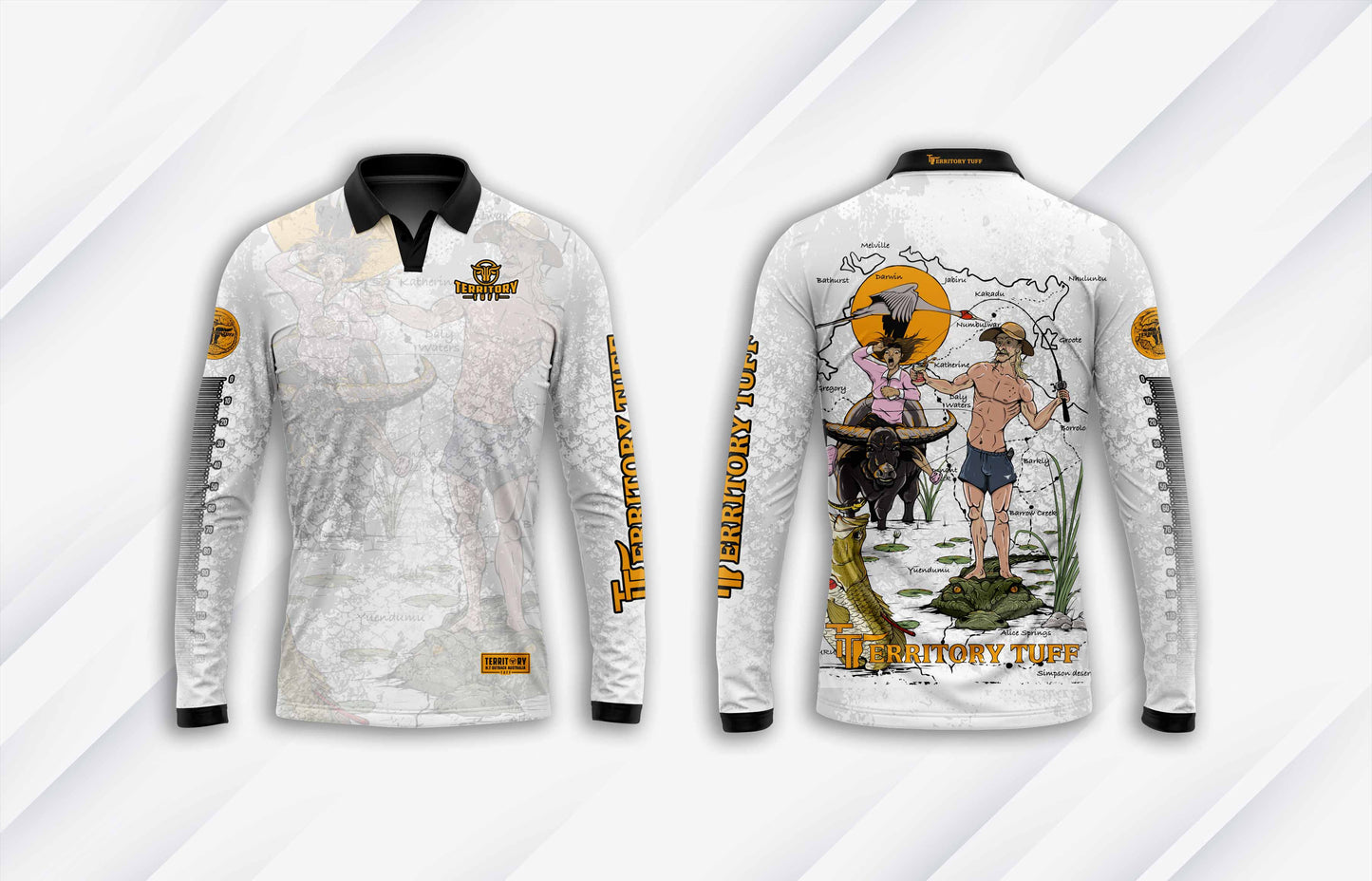 Territory Tuff Runoff Collection - Saltwater White Shirt