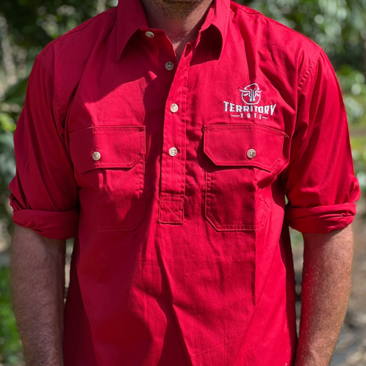 Territory Work Shirt - Red Limited