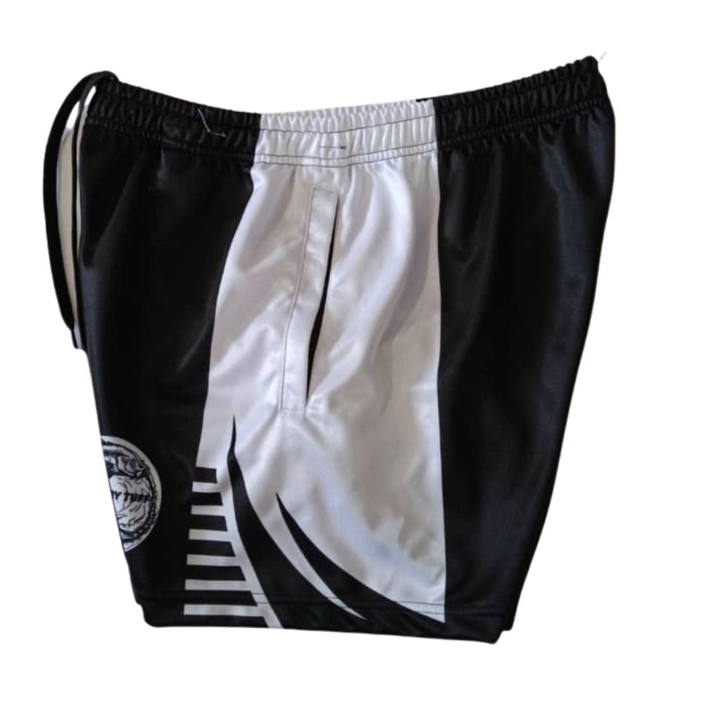 Territory Tuff Footy Shorts ~ BK&W
