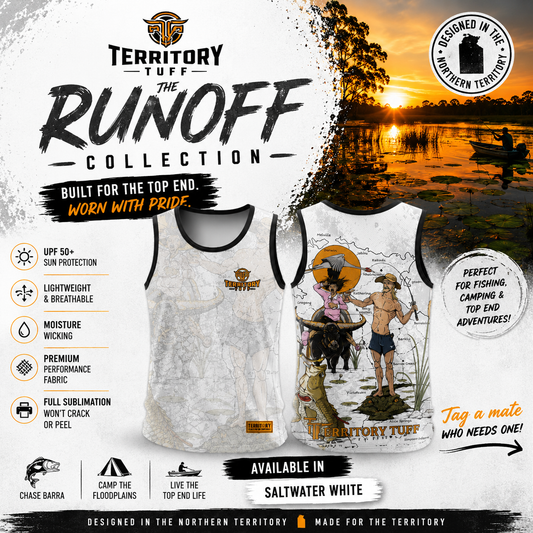 Territory Tuff Runoff Collection - Floodplain Green Singlet