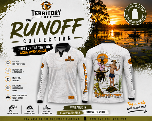 Territory Tuff Runoff Collection - Saltwater White Shirt