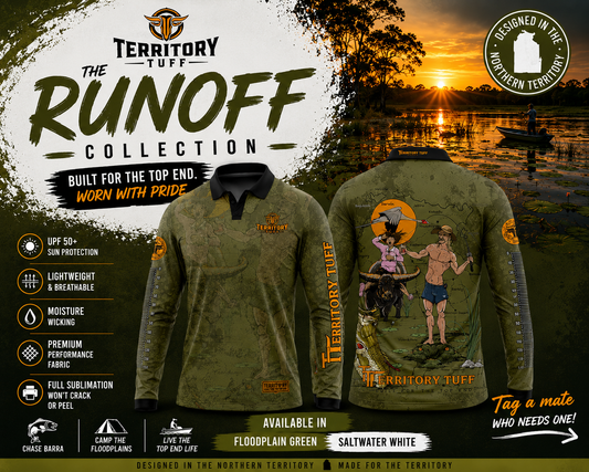 Territory Tuff Runoff Collection - Saltwater White Shirt