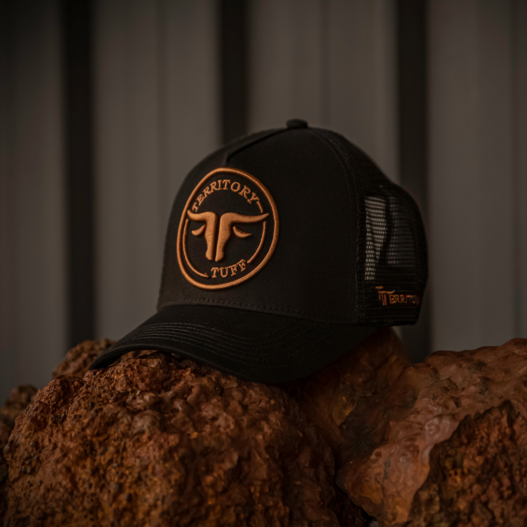 TT Annaburroo Black & Brown Trucker Cap