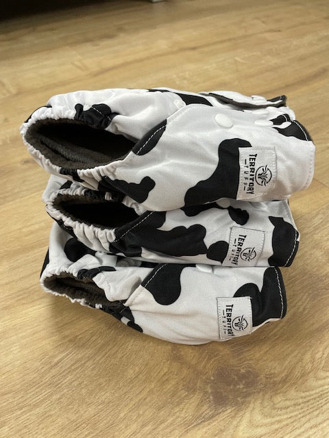 Cow Hide Nappy & Wet Bag Set