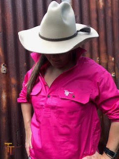 Katherine Work Shirt Hot Pink