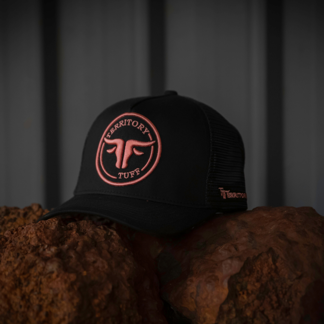 TT Annaburroo Black & Pink Trucker Cap