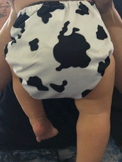 Cow Hide Nappy & Wet Bag Set